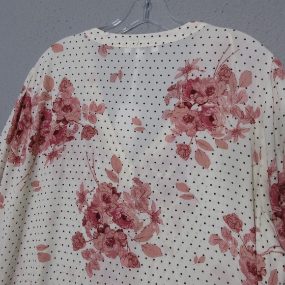 Rose & Olive Top Tunic Plus 2X Floral Polka Dot Cottage Core Boho Popover‎ NWT - Picture 9 of 11